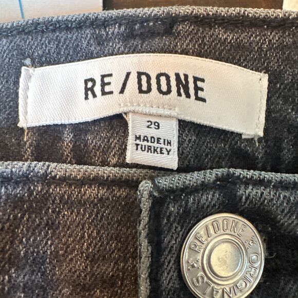 RE/DONE 70's Crop Boot Jeans in Stoned Noir Size 29 NWT - Picture 9 of 13